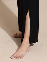 Shop-Serene Yoga Pants with Slit Black
