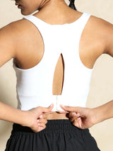 Shop-High Impact Action Bra With Clasp White