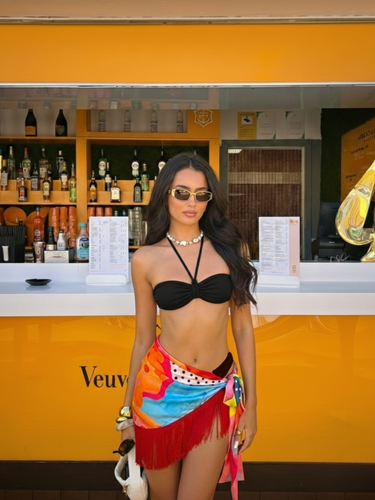 Pina Colada Mini Fringe Sarong