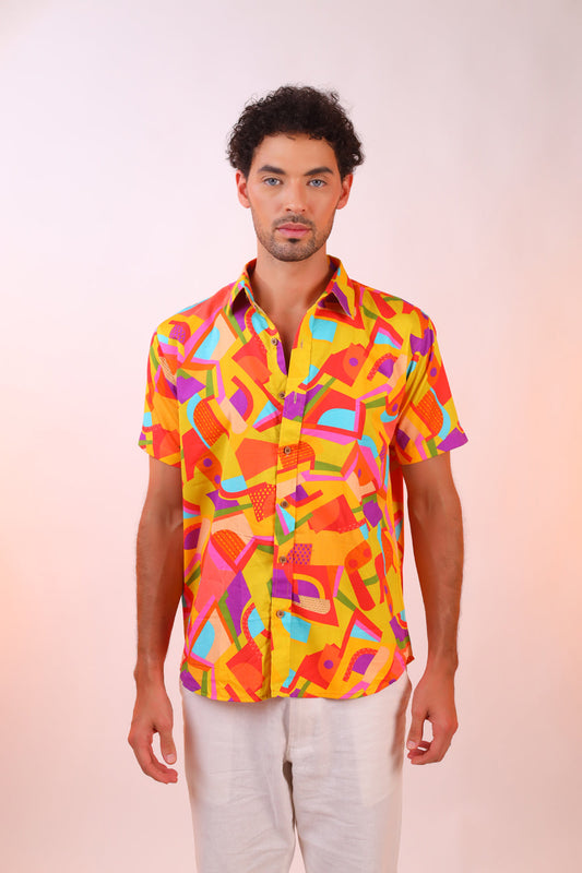 Orange Candy Shirt For Men