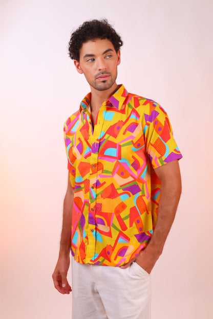 Orange Candy Shirt For Men