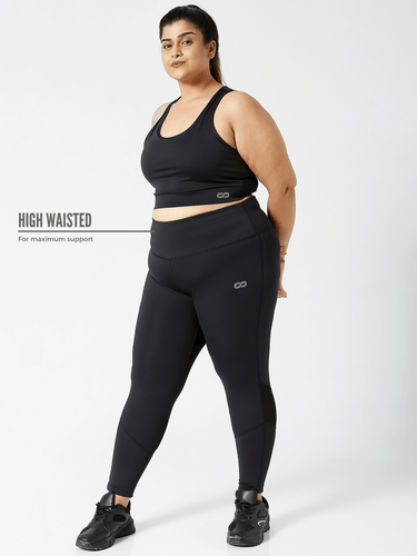 Shop-Ath Perform 7/8 High Waist Leggings Black Plus