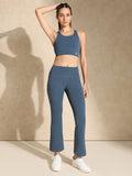 Shop-Luna Sculpt Flare Pants Aegean Blue