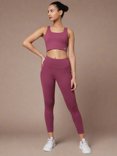 Shop-High Impact Action Bra With Clasp Tulip Wood
