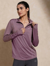Shop-Women's Ath Runner Zip Neck Nirvana