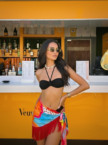 Pina Colada Mini Fringe Sarong