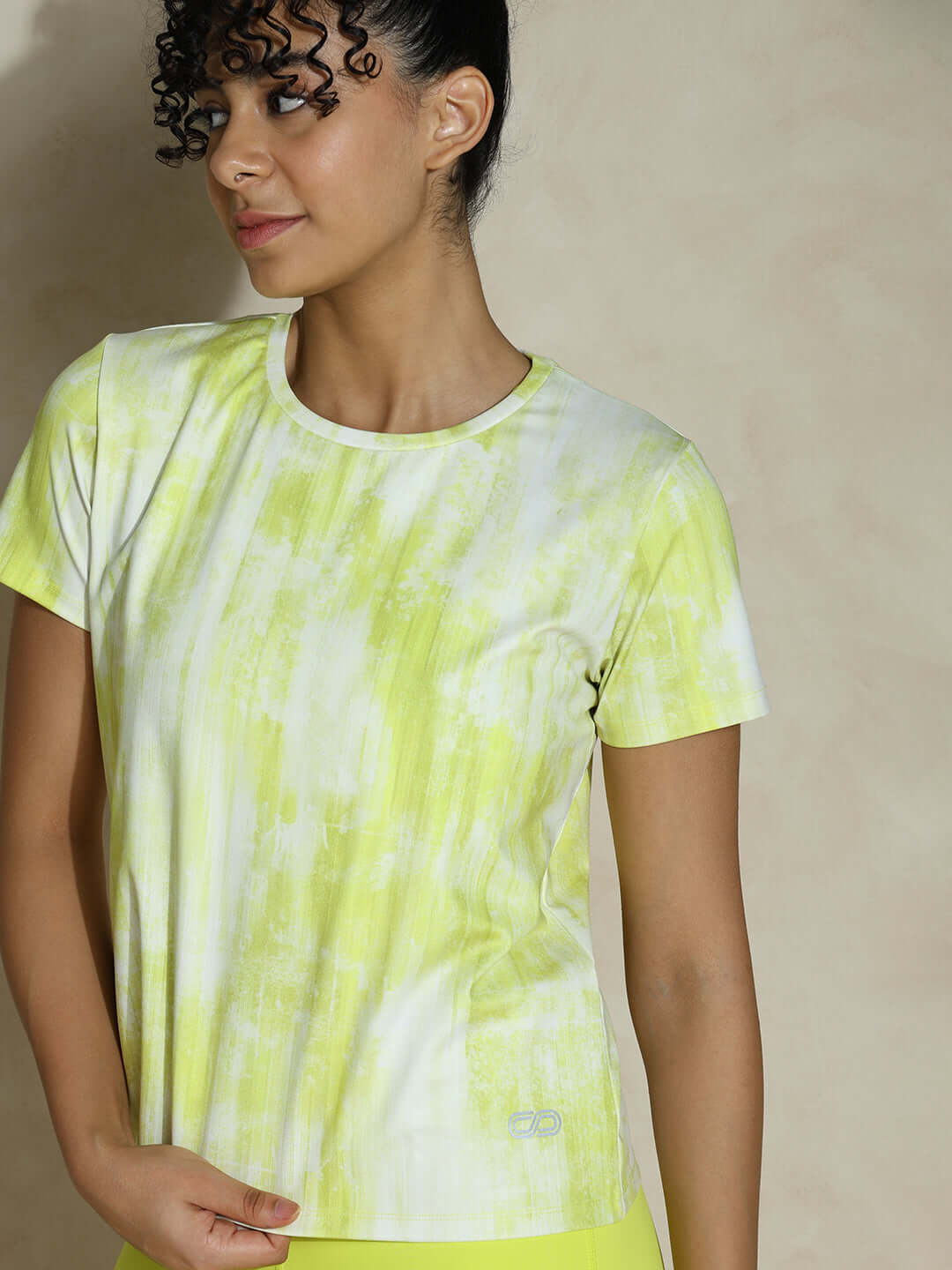 Shop-Shibori Wicking Tee Lemon Grunge