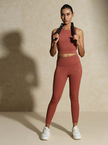 Shop-Padded Cross Back Crop Top Marsala