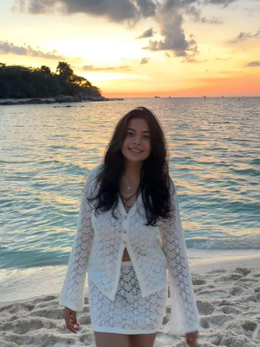 White Crochet Co-ord Skirt Set