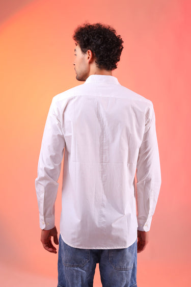 90s Nostalgic White Shirt For Men