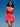 Sangria One Shoulder Cut-Out Swimdress