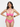 Hawaiian Hot Pink Halter Bikini Set