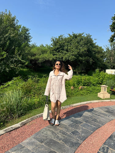 Muffu Fringe Shirt Dress