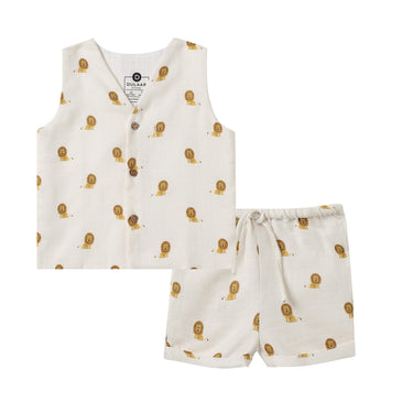 Organic Muslin Vest & Shorts Set