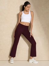 Shop-Luna Sculpt Flare Pants Plum