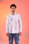 White Wine Shirt For Women