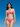 Hawaiian Raspberry Pink Halter Bikini Set