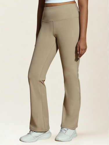 Shop-TraqLite Flare Pants Almond Beige