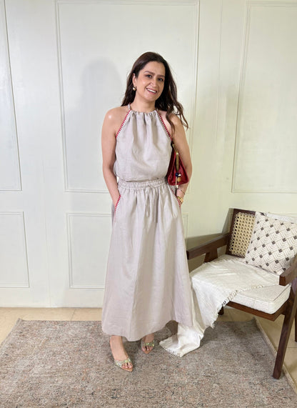 Verve Maxi Skirt Halter Set