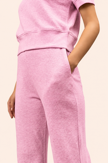 Candy Floss Ottoman Cropped Polo