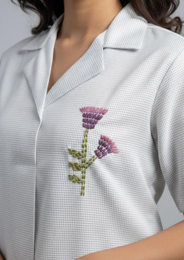 Serenity Hand-Embroidered Co-ord Set