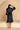 Black Satin Bride Robe With Swaroski