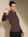 Shop-Women's Ath Runner Zip Neck Java