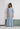 Slate Petals – Satin Kaftan with Patchwork Detail