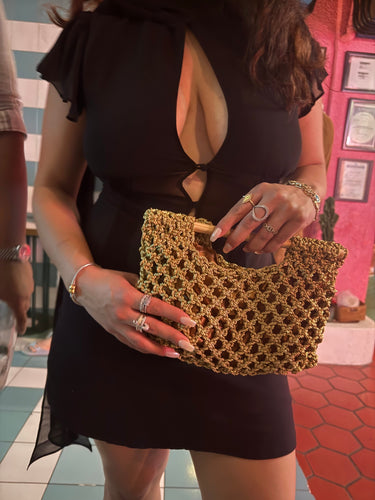 Gold Shot Metallic Bag & Ice Shot Metallic Bag