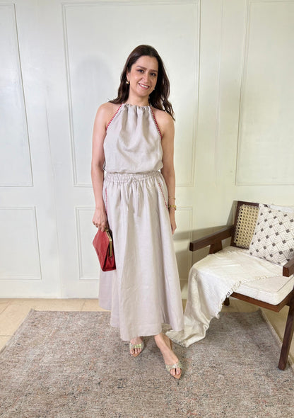 Verve Maxi Skirt Halter Set