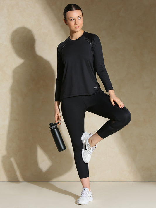Aero TraqDry Long Sleeve Tee Black