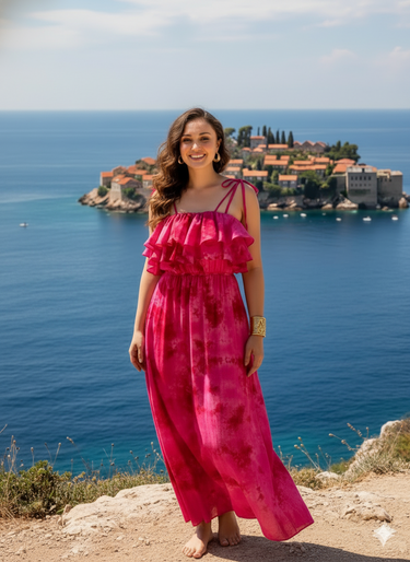 Pink Hue Beachwear Dress