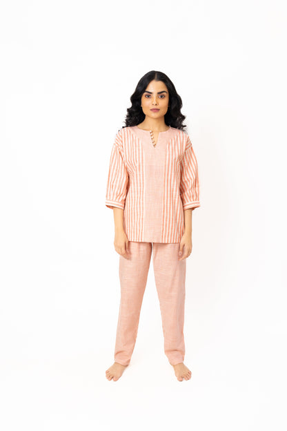 Sunset Stripes - Cotton Nightsuit