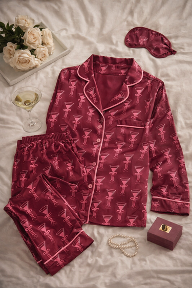 Martini Satin Pj Set