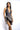 Black Striped – Halter Swimsuit & Skirt