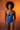 Ocean Blue Cutout Halter Swimsuit