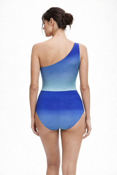 Marine One Shoulder Swimsuit