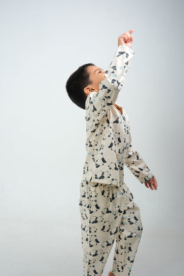 Panda Playtime – Unisex Cotton Night Suit