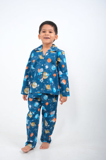Cosmic Dreamer – Unisex Cotton Night Suit