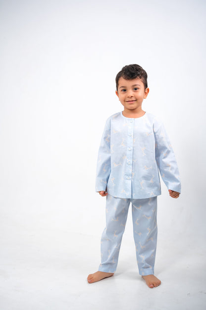Giraffe Jam – Unisex Cotton Night Suit
