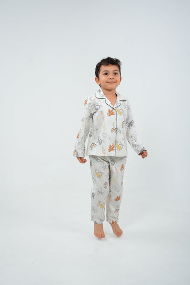 Sky Doodle – Unisex Cotton Night Suit