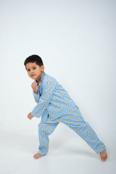 Zoom Zoom – Unisex Cotton Car Print Night Suit