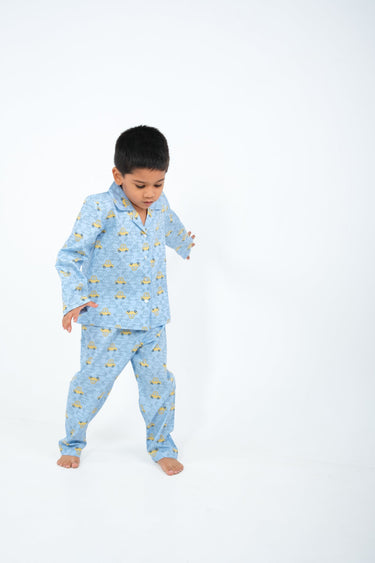 Zoom Zoom – Unisex Cotton Car Print Night Suit
