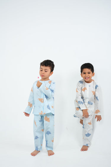 Trunk Tales – Unisex Cotton Elephant Night Suit