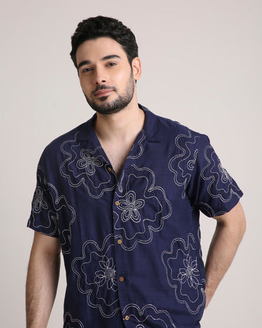 Buta Blue Shirt For Men