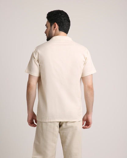 Ivory Bloom Shirt For Men