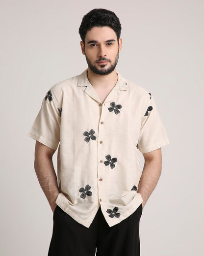 Petal Stitch Shirt For Men