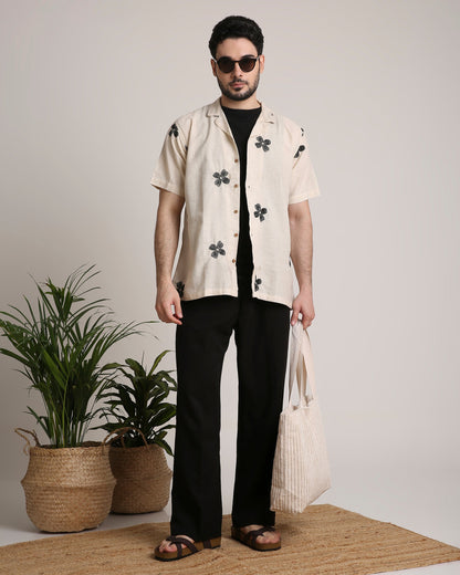 Petal Stitch Shirt For Men