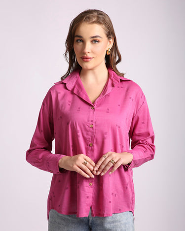 Fuchsia Whisper Shirt For Women