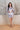 Grey Printed Satin Collar With Shorts Set